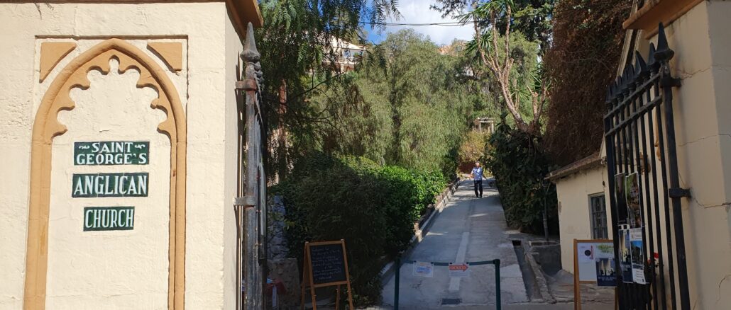 Den engelska kyrkogården i Málaga Den engelska kyrkogården i Málaga